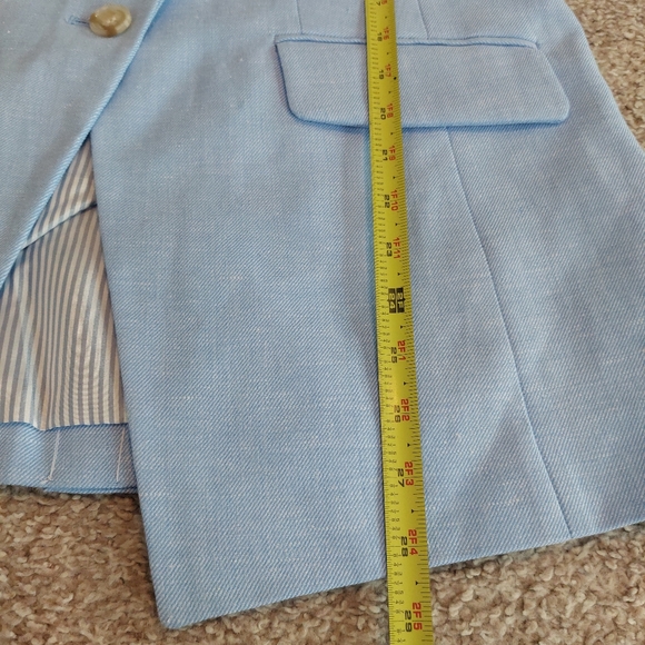 Talbots Linen Blend Long Vest Size 6 - Picture 10 of 11